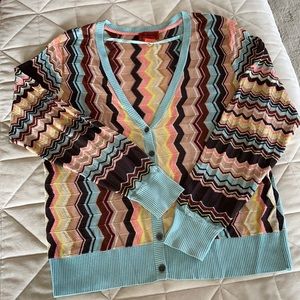Missoni for Target Multi Chevron Cardigan Sz L